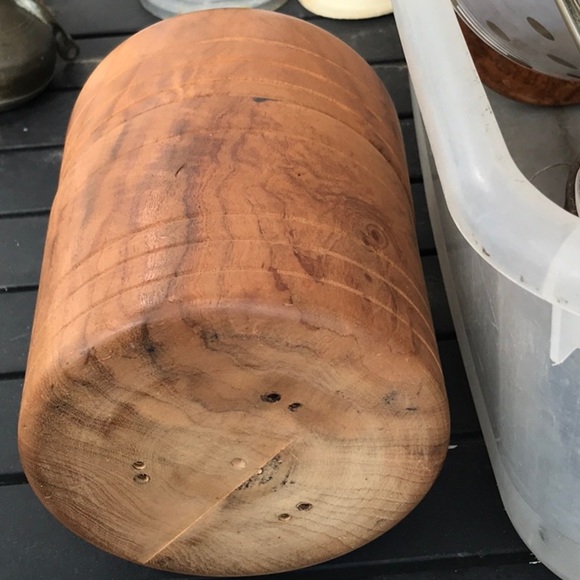 Burl wood Lathed Lidded Canister“Round BOX W/ Wood Lid Desk Storage Decorative - Picture 2 of 15